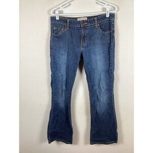 Levis Jeans Womens Juniors 11 Short Denim Straight Stretch Medium Wash Blue Good